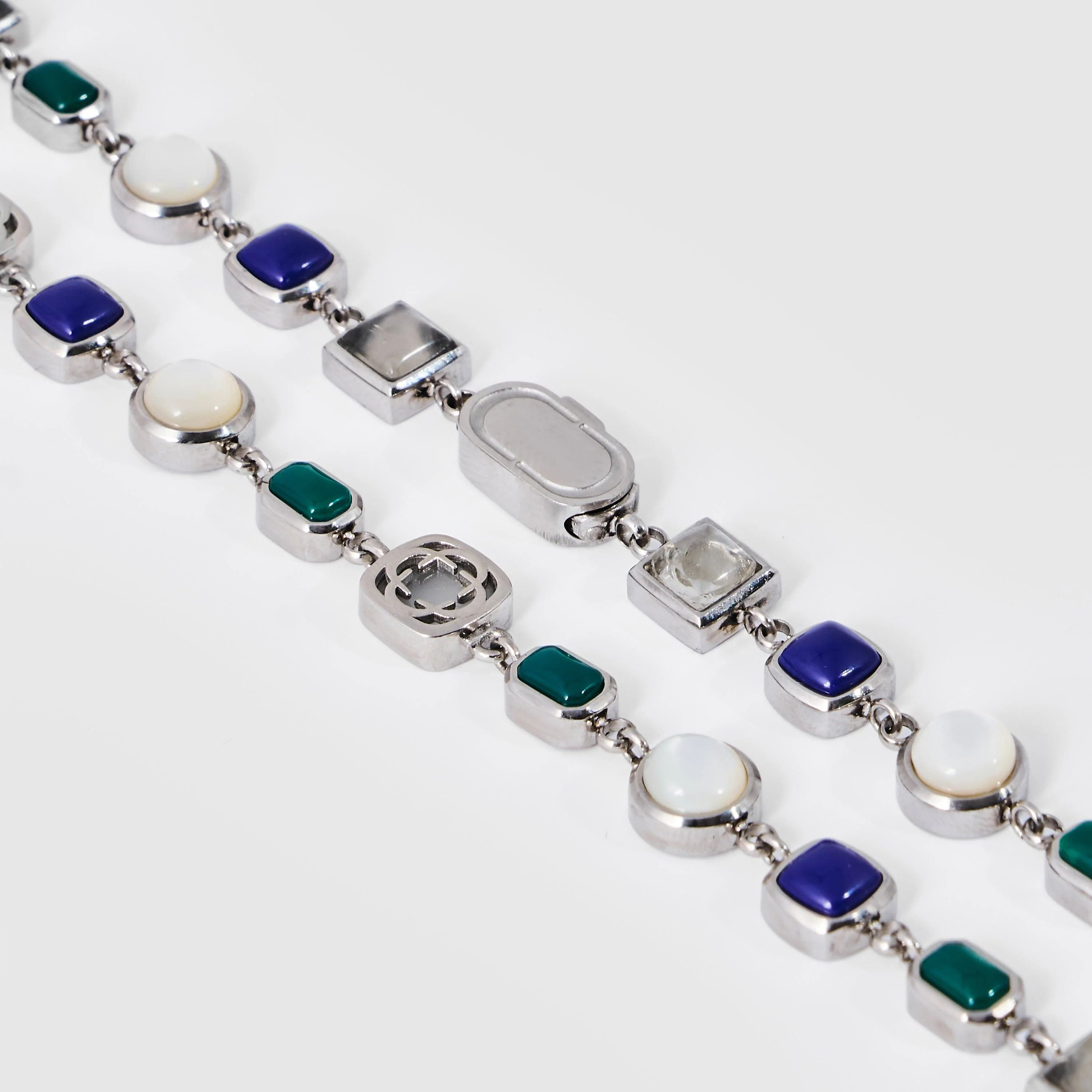 Blue Crystal Gemstone Set (Silver) - Image 5