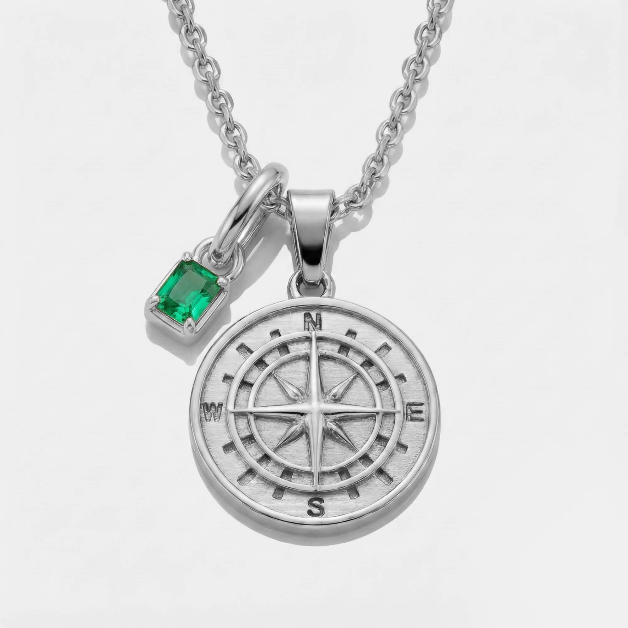 Build Your Own Pendant (Silver) | Emerald Stone - Image 10