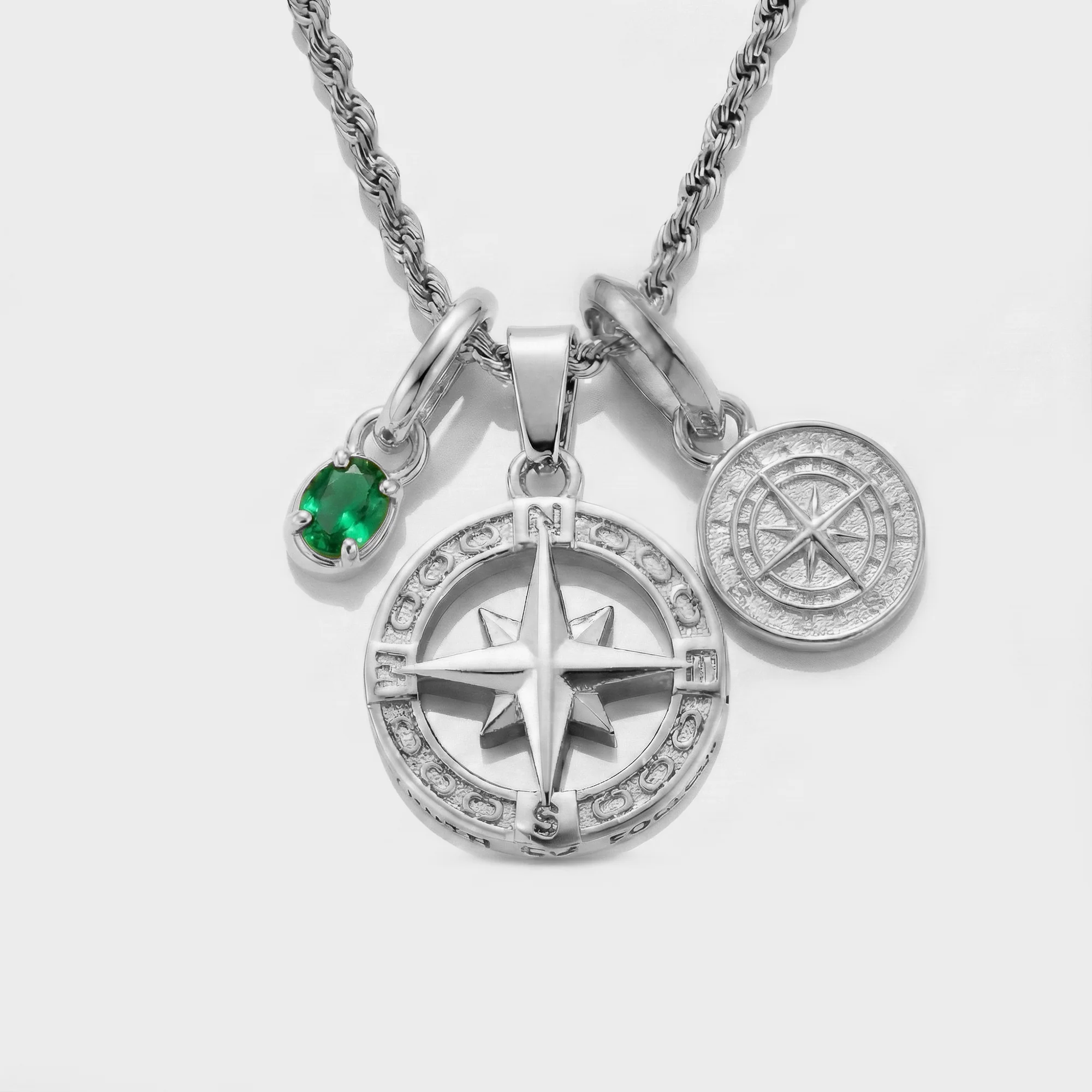 Build Your Own Pendant (Silver) | Emerald Stone - Image 89