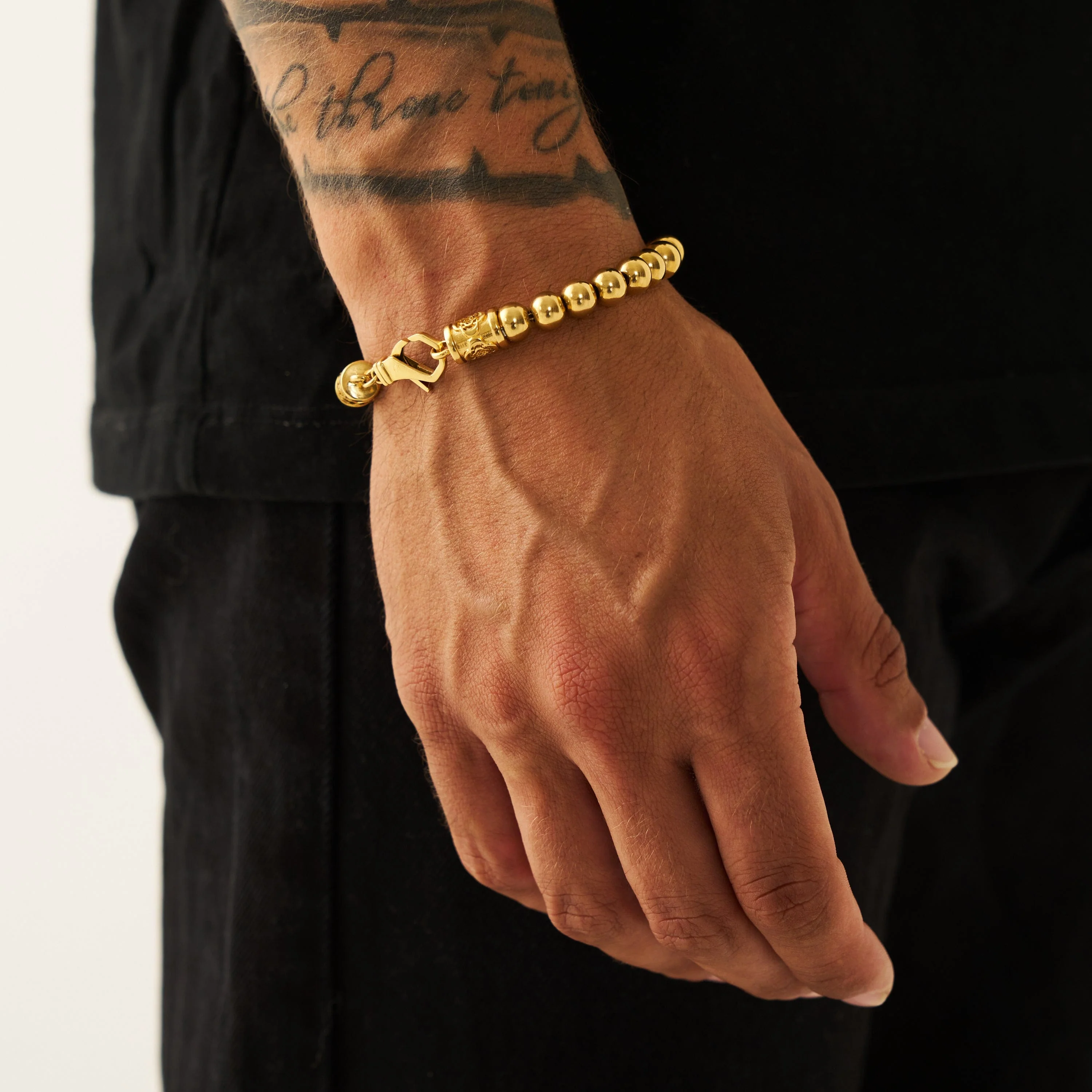 Chrome Ball Bracelet (Gold) - Image 2