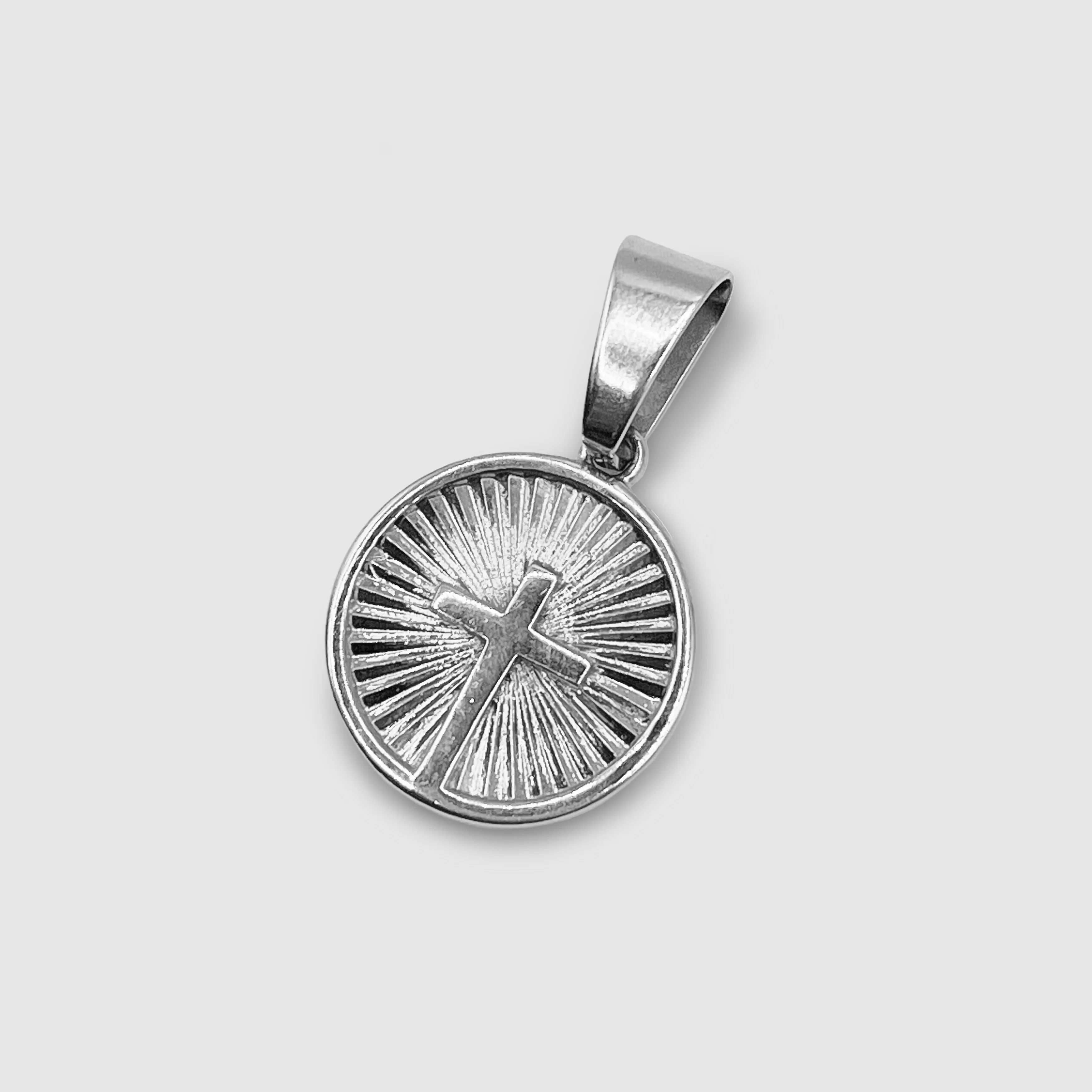 Circle Cross Pendant (Silver) - Image 6