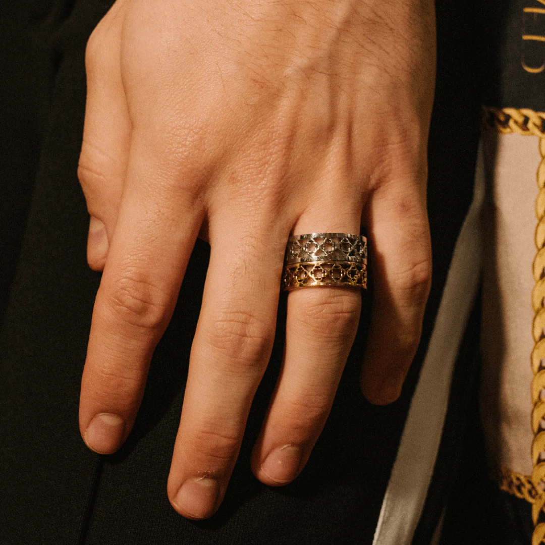 Clover Band Ring (Silver) - Image 5