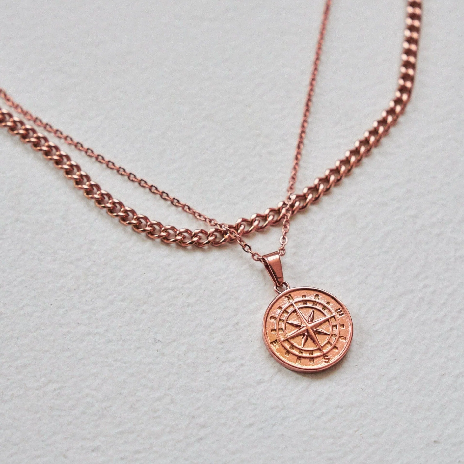 Compass and Cuban Set (Rose Gold) - Image 3