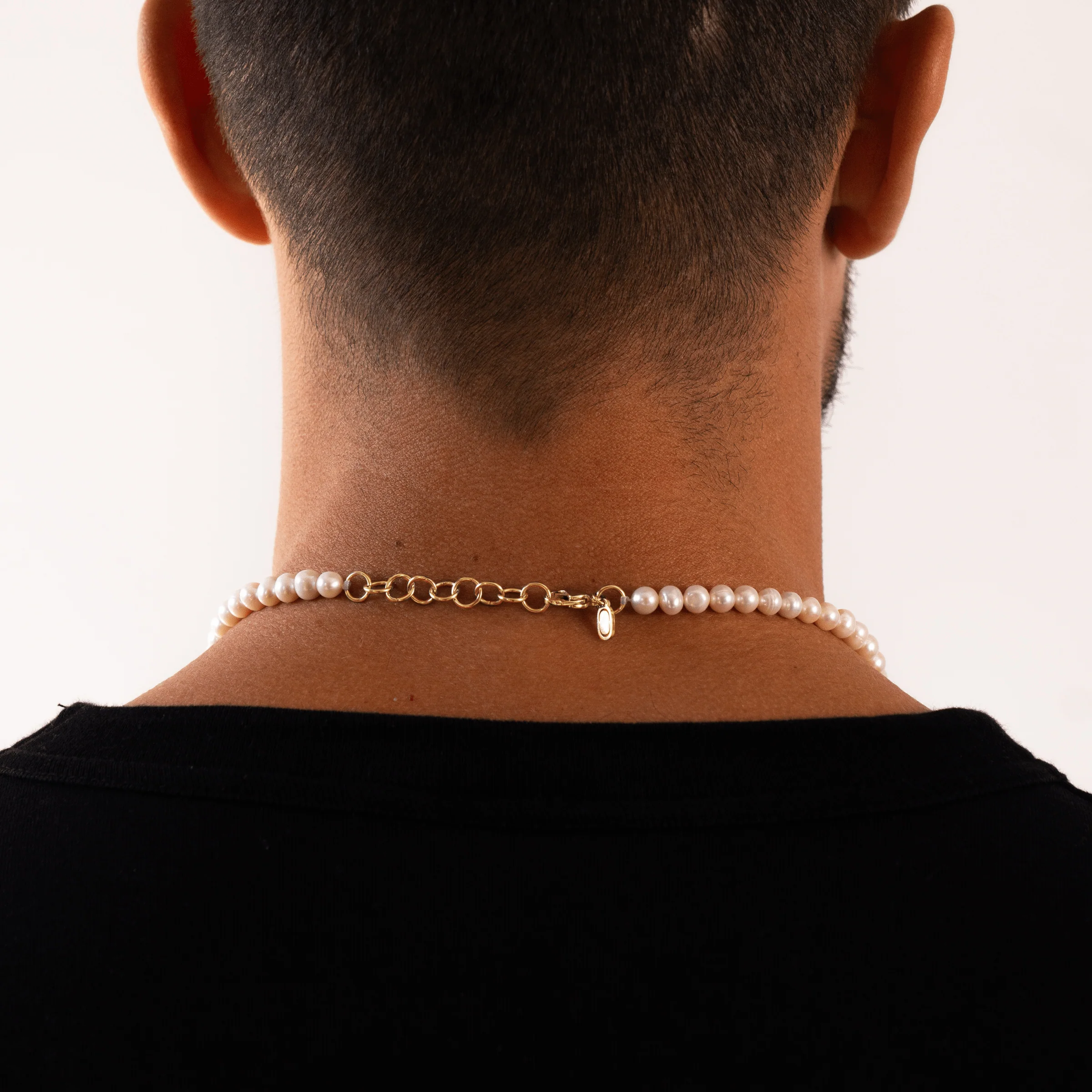 Compass Real Pearl Necklace (Gold) - Image 6