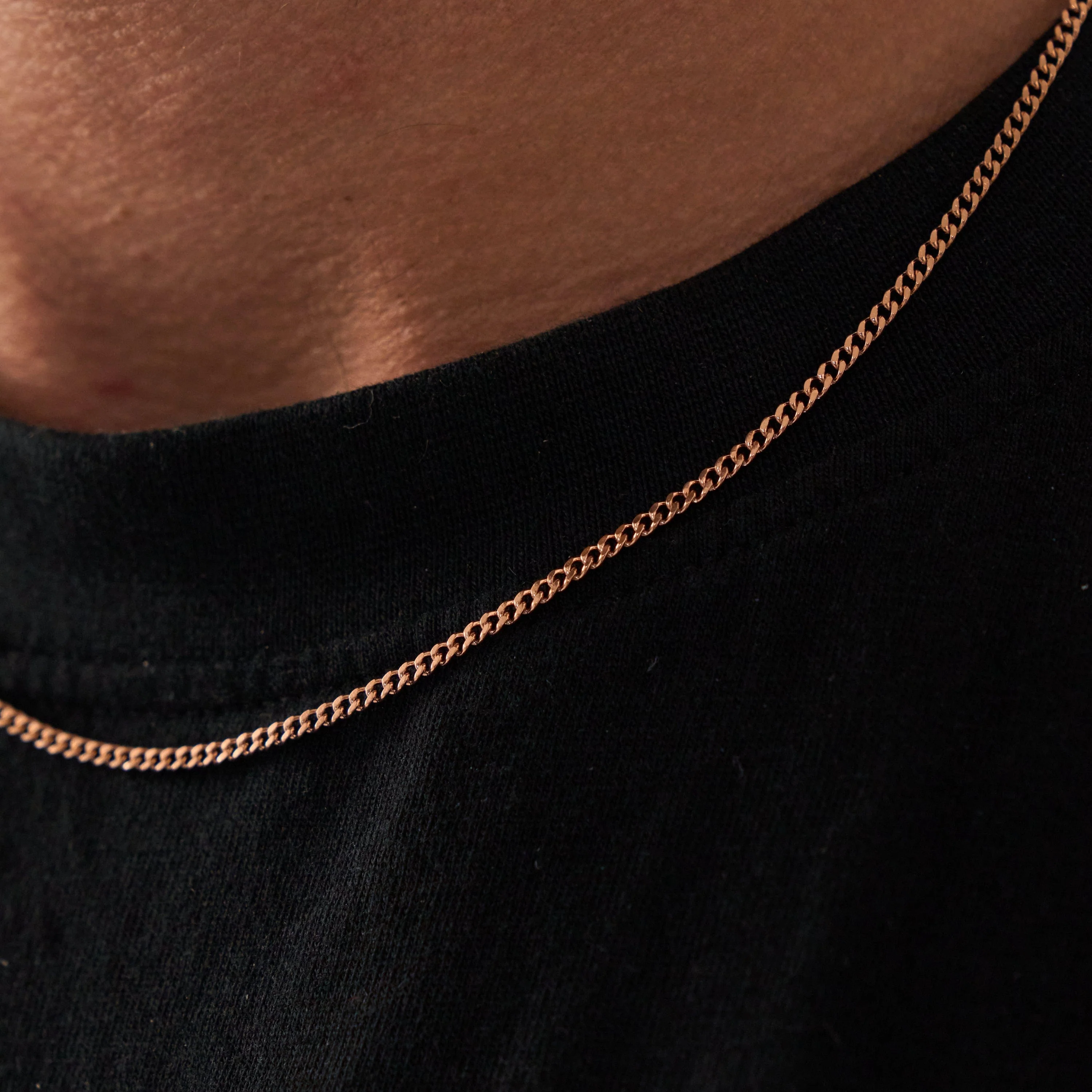 Connell Chain (Rose Gold) 2mm - Image 3