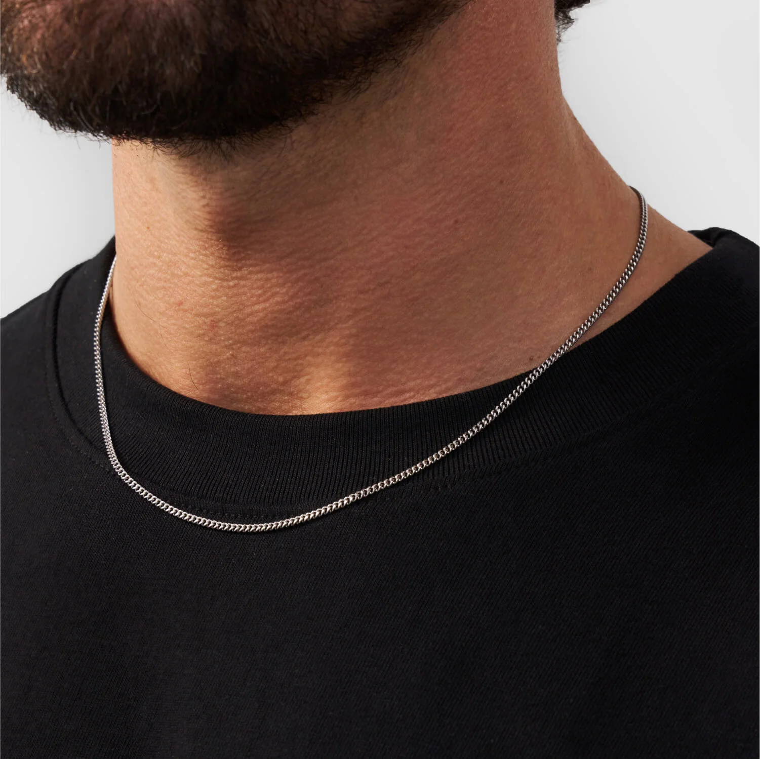 Connell Chain (Silver) 2mm - Image 3