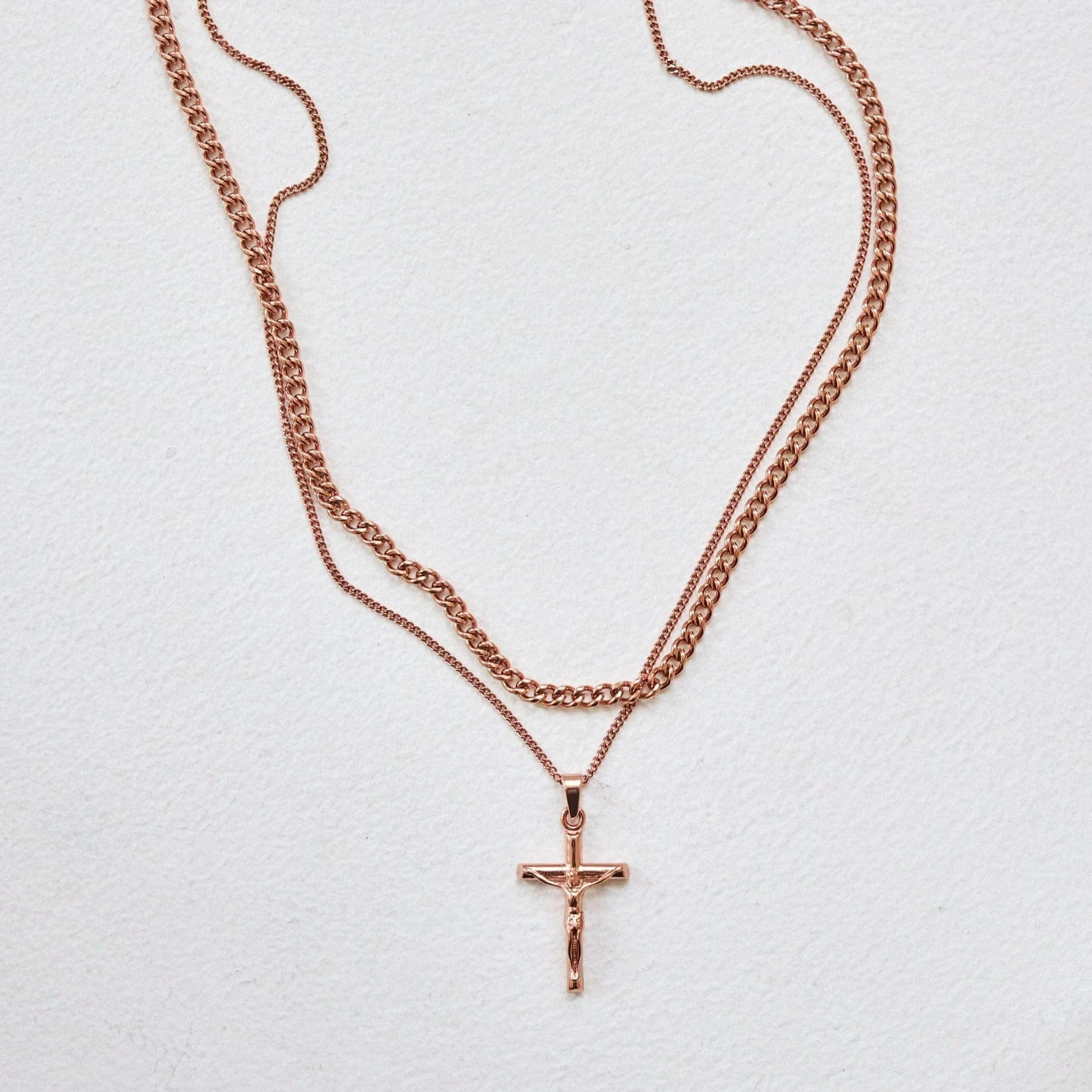 Crucifix and Cuban Set (Rose Gold) - Image 4