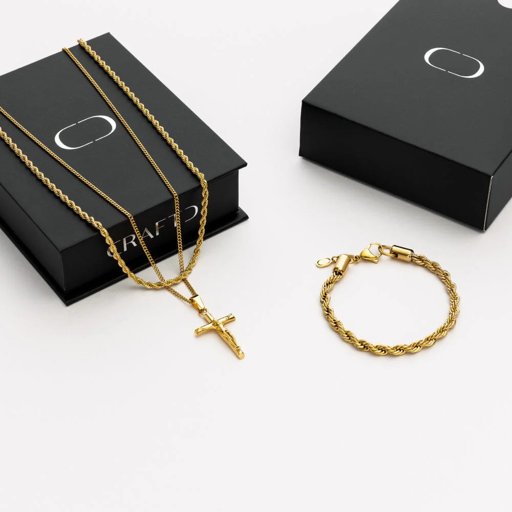 Crucifix Gift Set (Gold) - Image 2