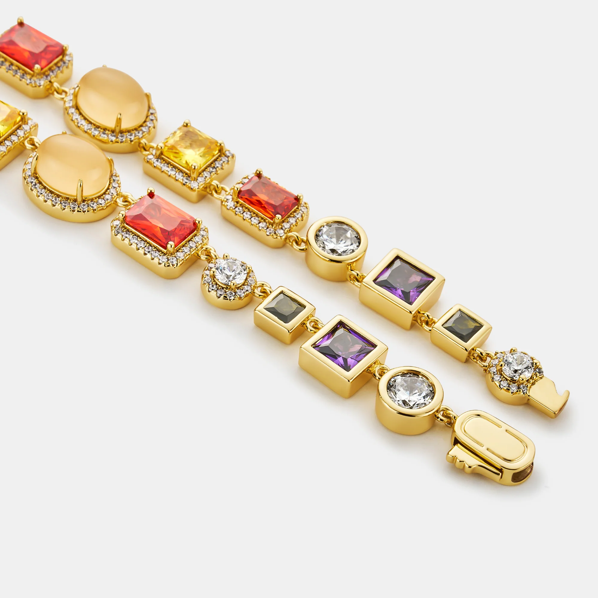 Gemstone Necklace (Gold) - Image 4