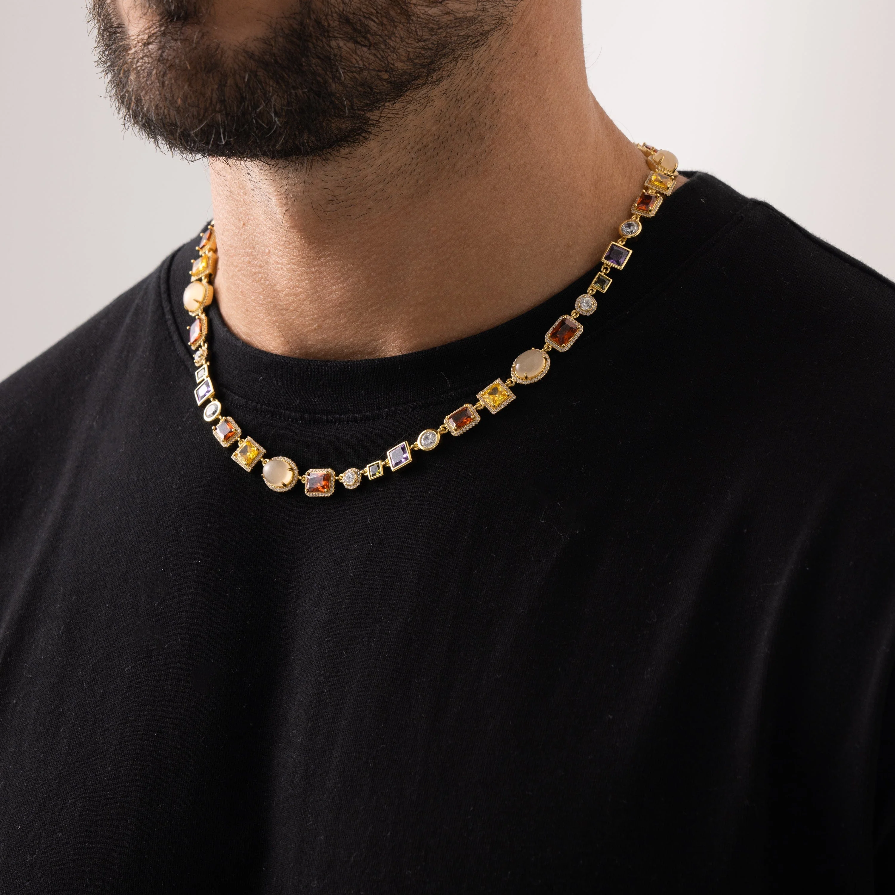 Gemstone Necklace (Gold) - Image 7