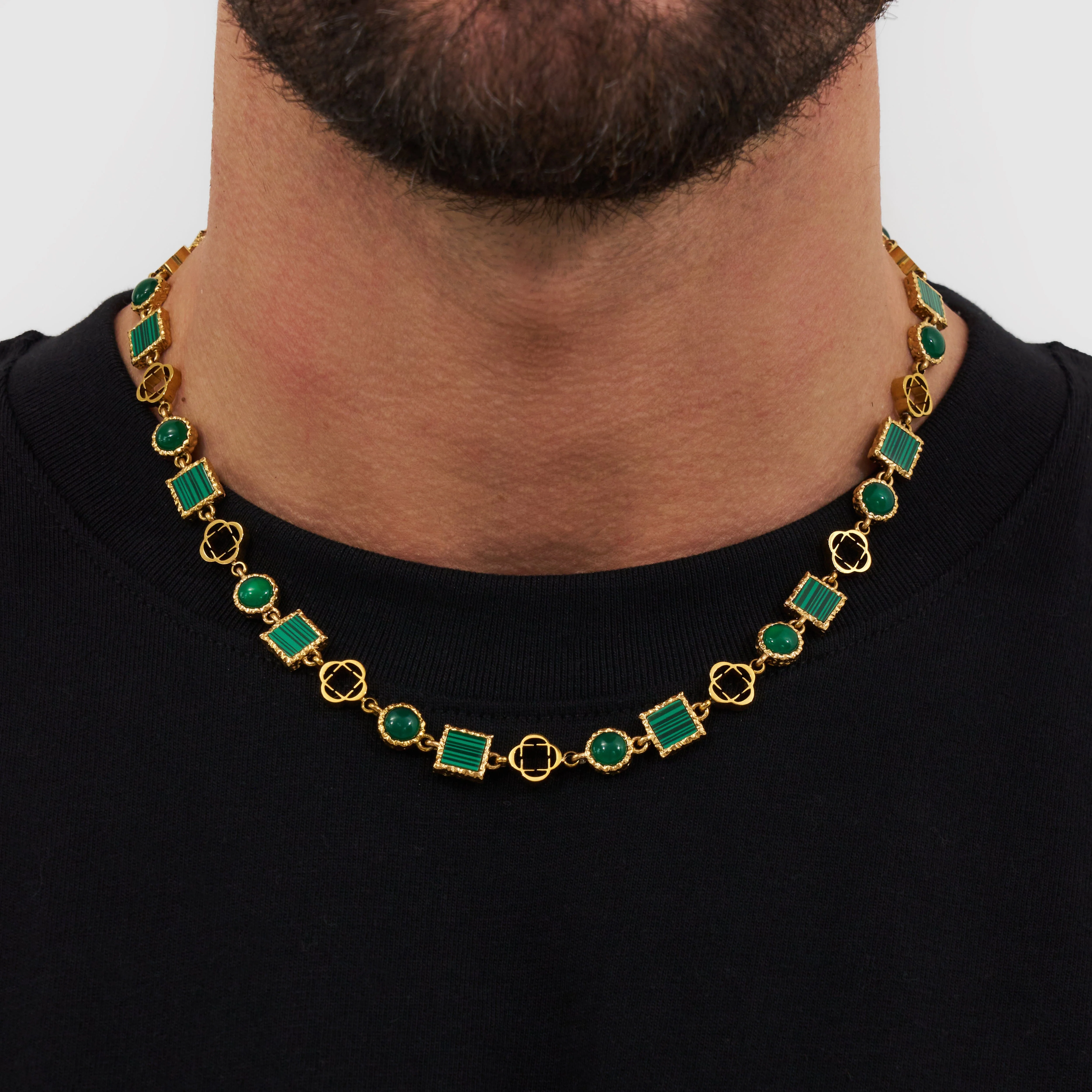 Green Quartz Gemstone Set (Gold) - Image 3