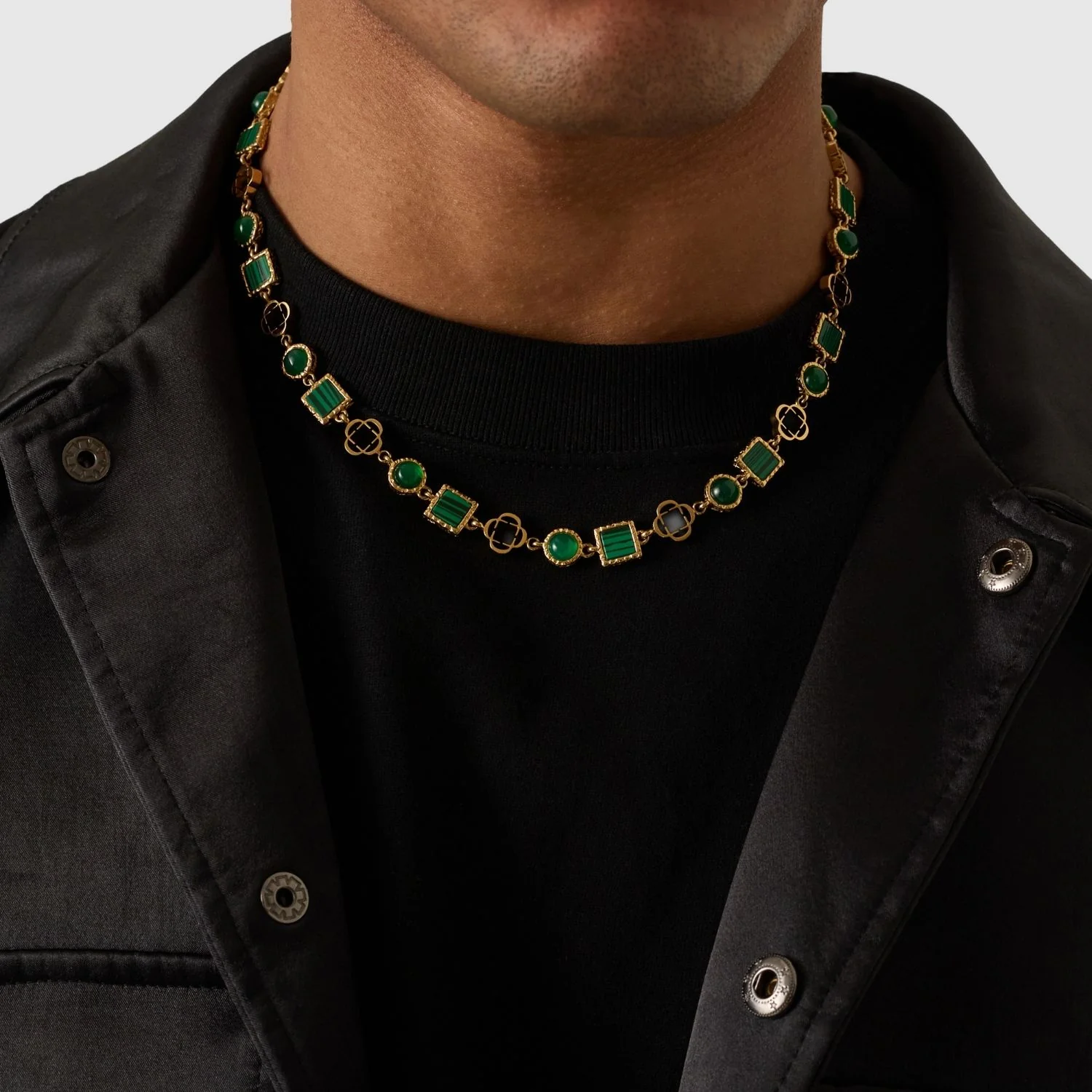 Green Quartz Gemstone Set (Gold) - Image 6