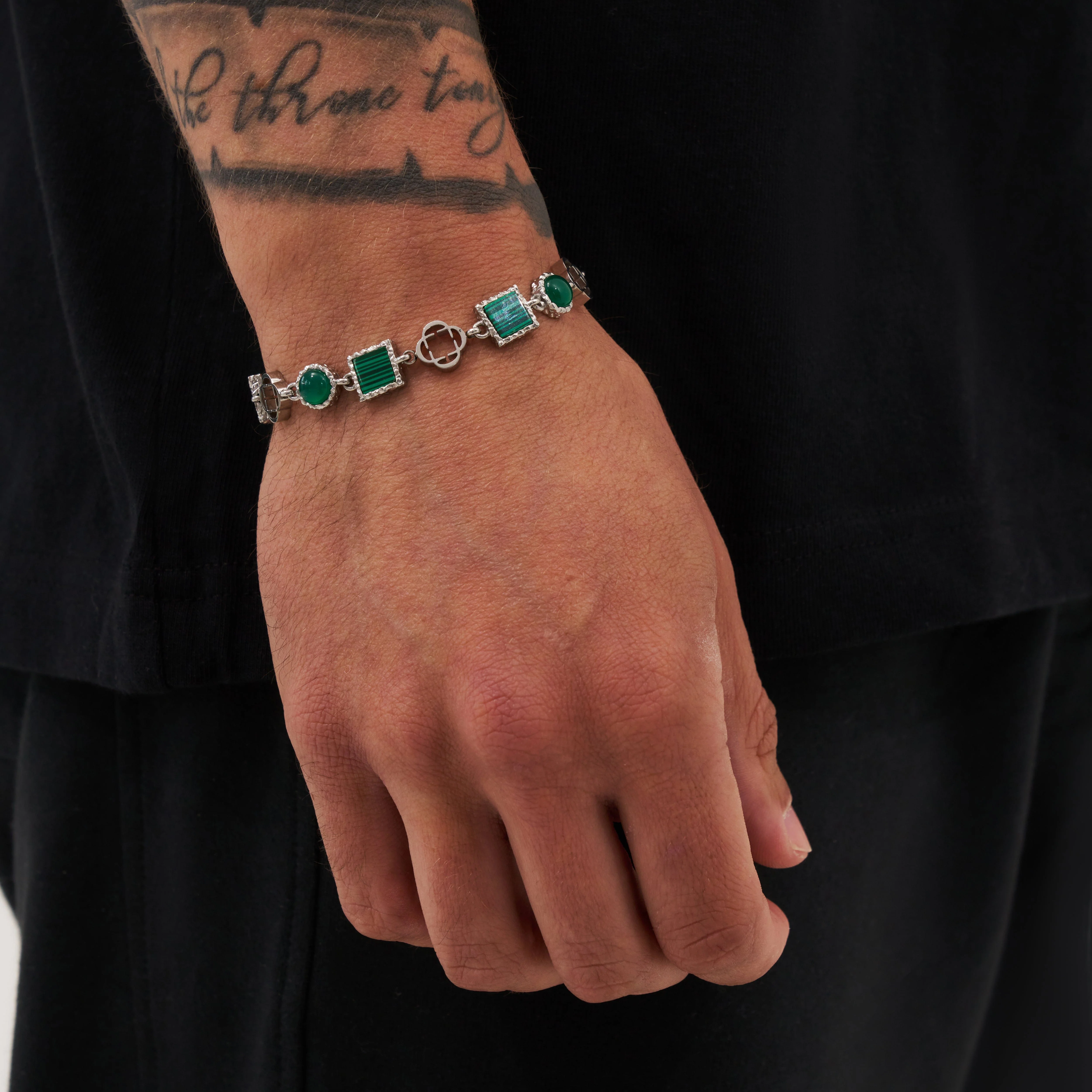 Green Quartz Gemstone Set (Silver) - Image 4