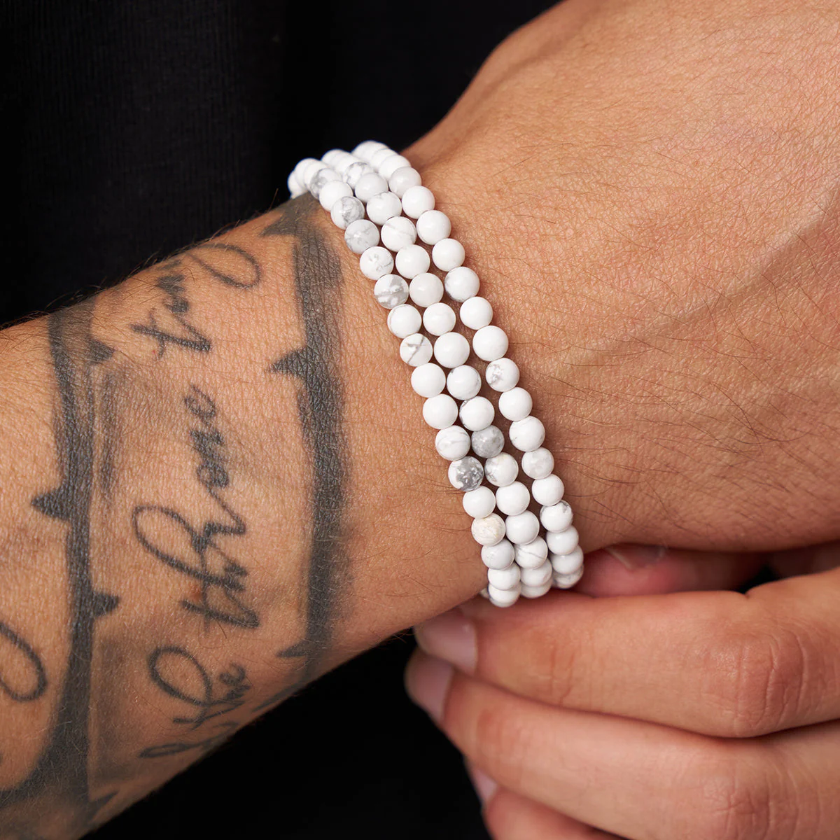 Howlite Bead Wrap Bracelet - Image 3