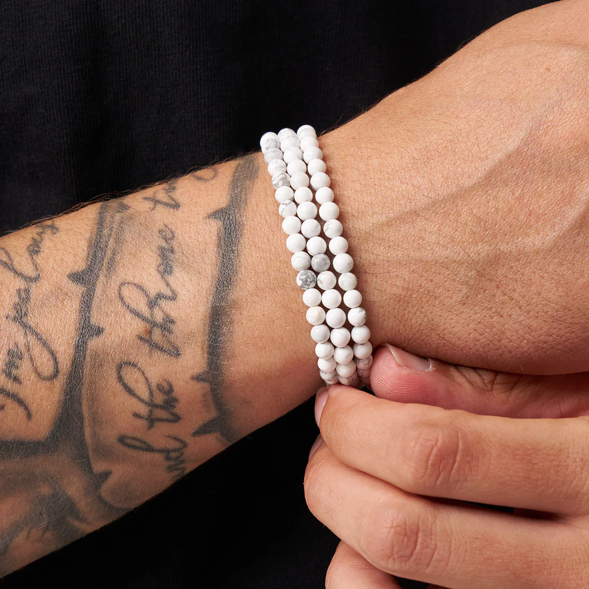 Howlite Bead Wrap Bracelet - Image 4