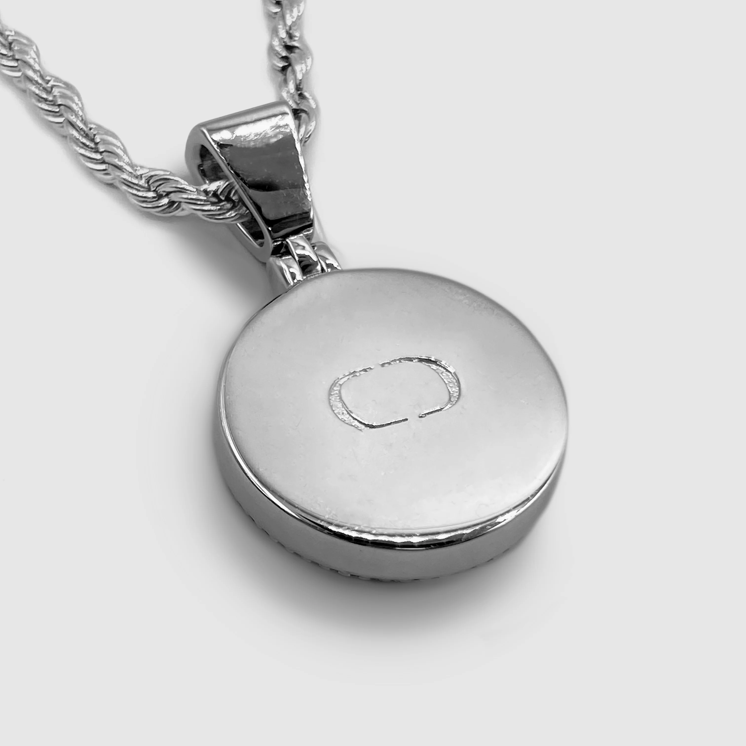 Iced Compass Pendant (Silver) - Image 4