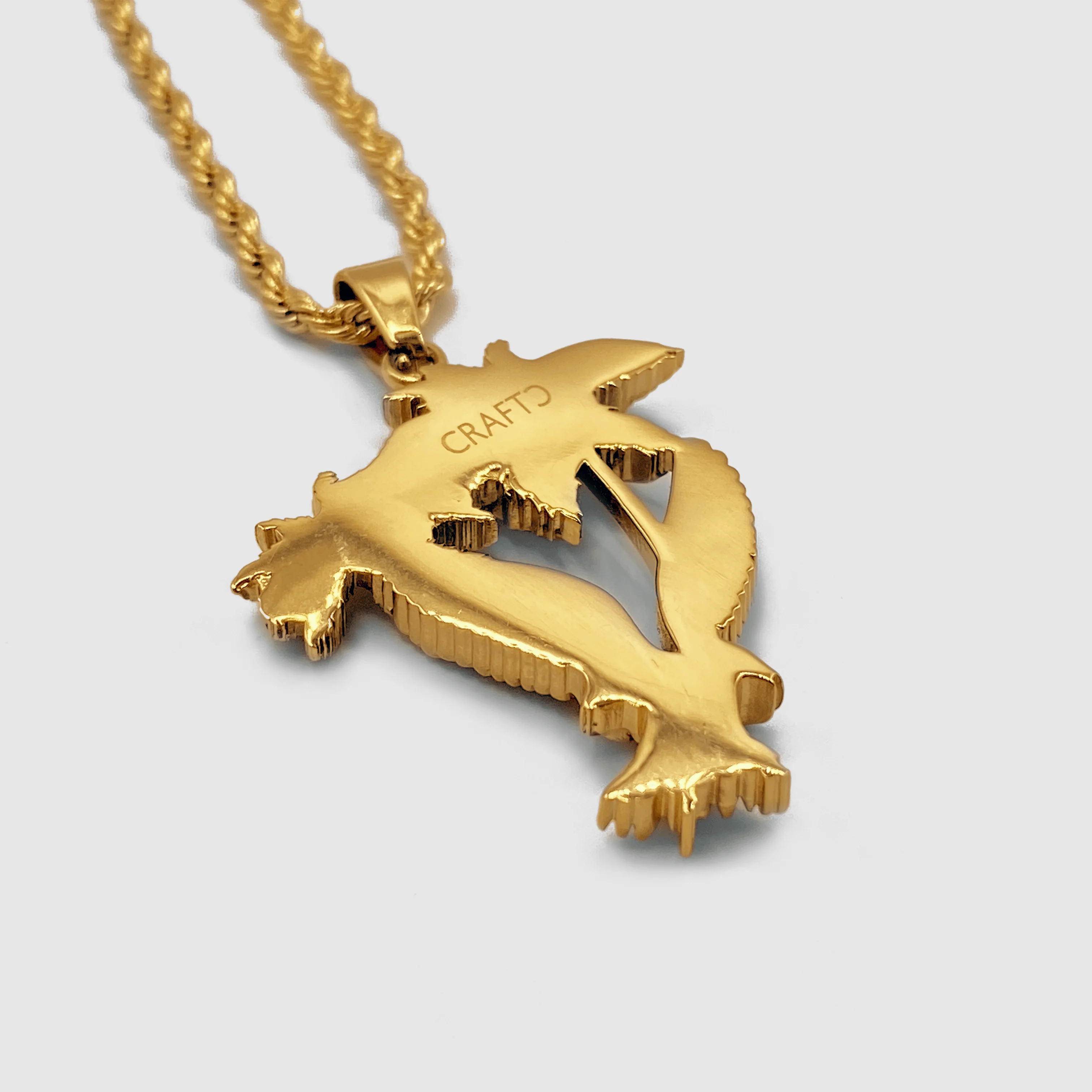 Palm & Dove Pendant (Gold) - Image 5