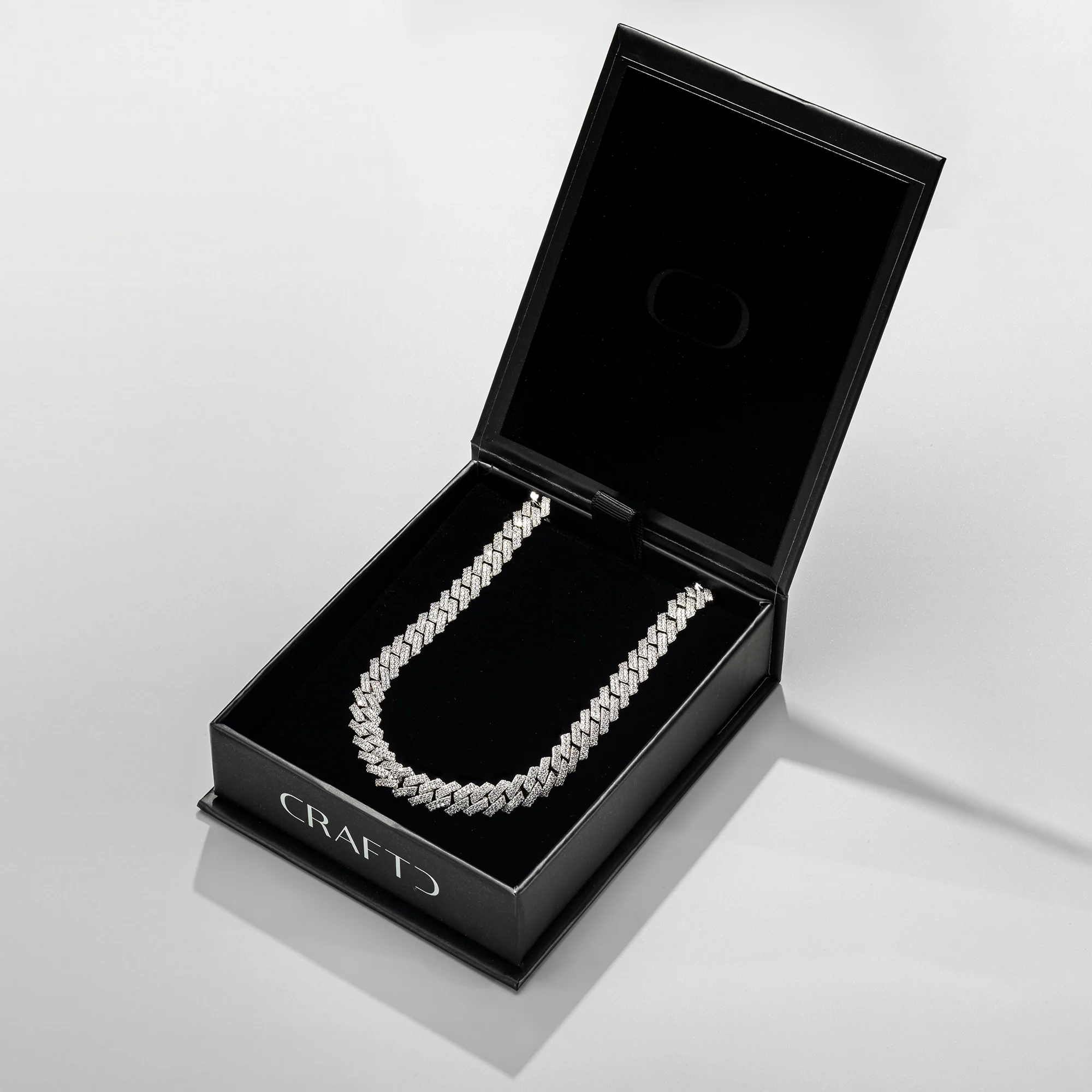 Prong Link Iced Cuban (Silver) 8mm - Image 10