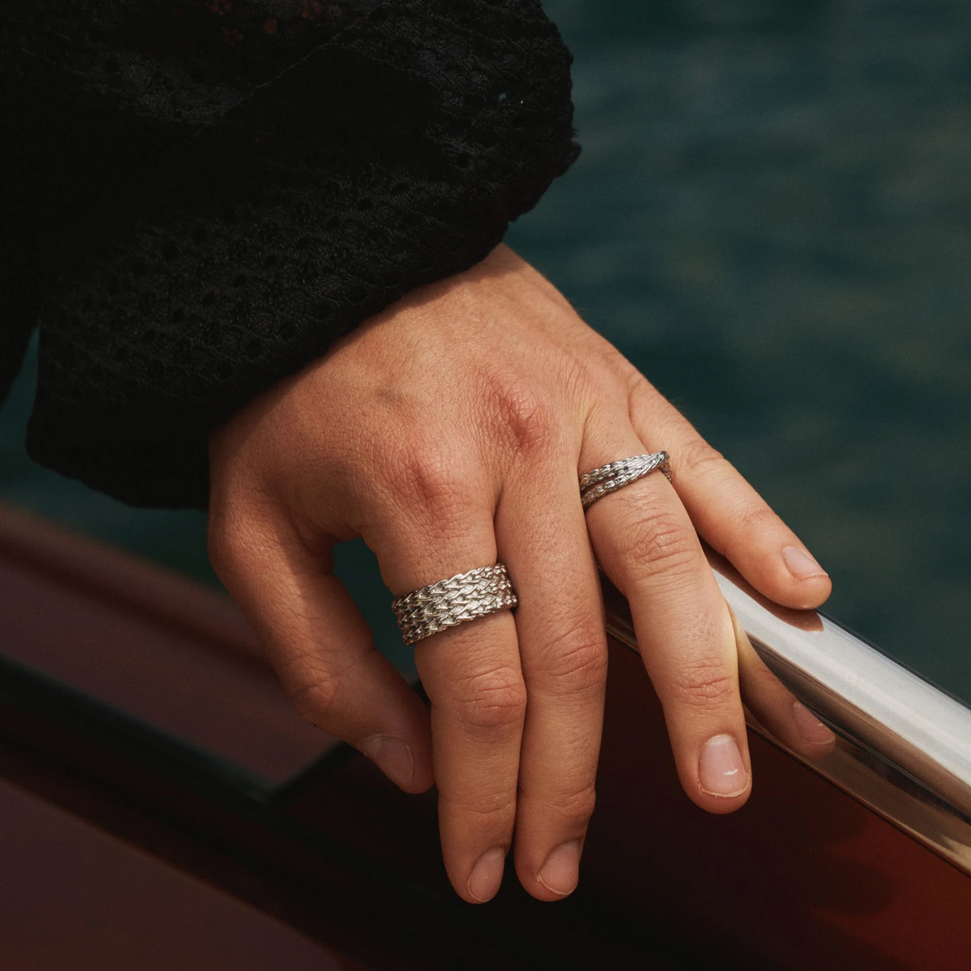 Rope Stack Ring (Silver) - Image 4
