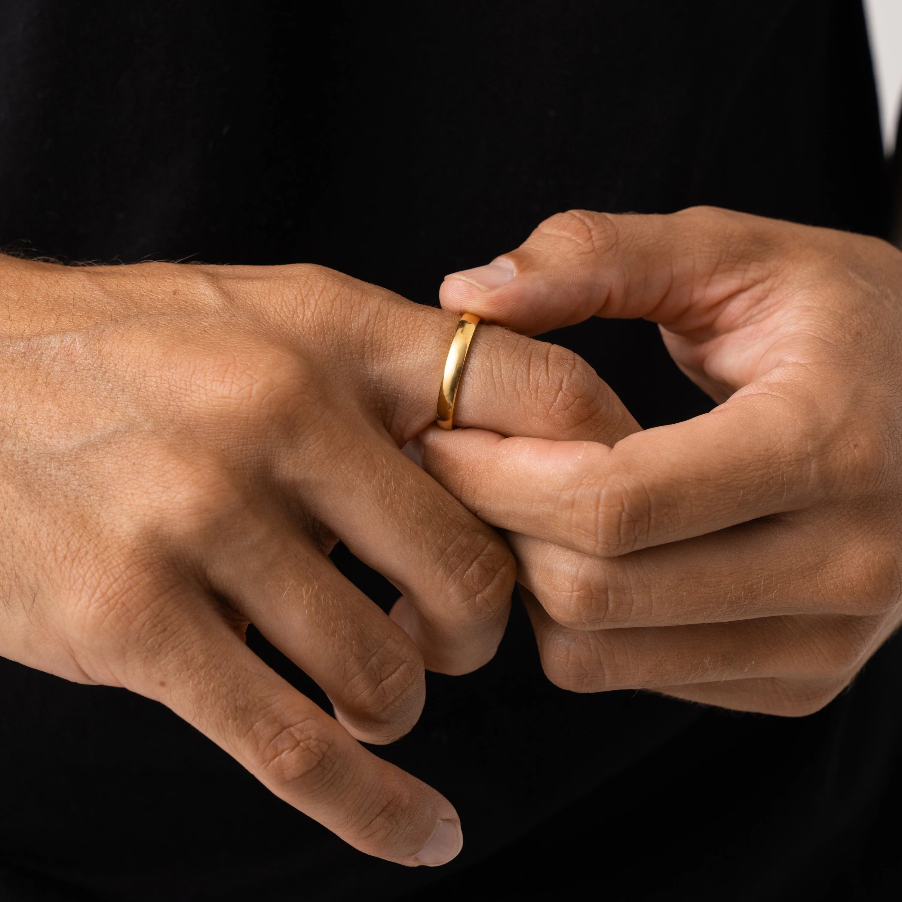 Round Band Ring (Gold) 3mm - Image 3