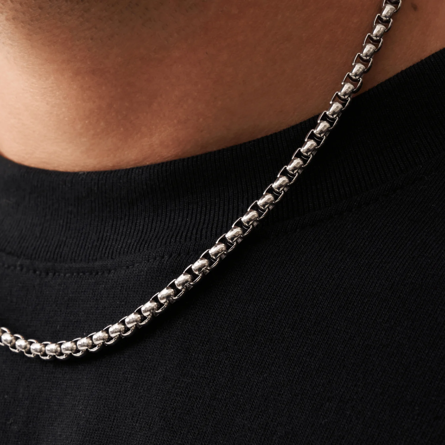 Round Box Chain (Silver) 5mm - Image 4