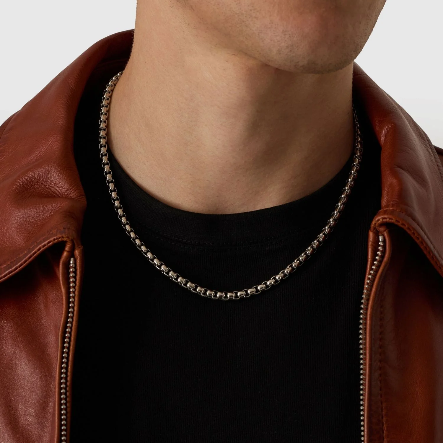 Round Box Chain (Silver) 5mm - Image 5