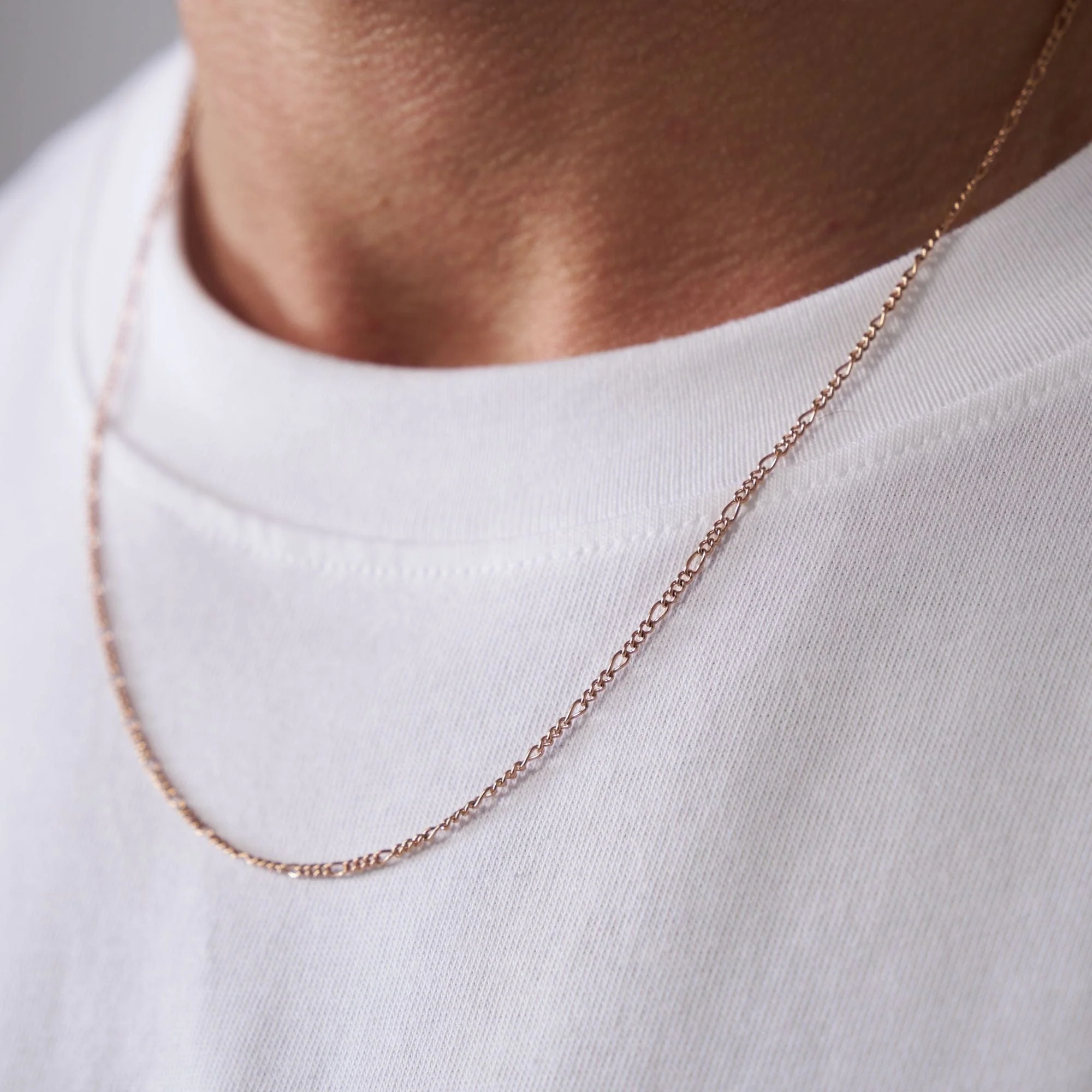 Round Figaro (Rose Gold) 2mm - Image 3
