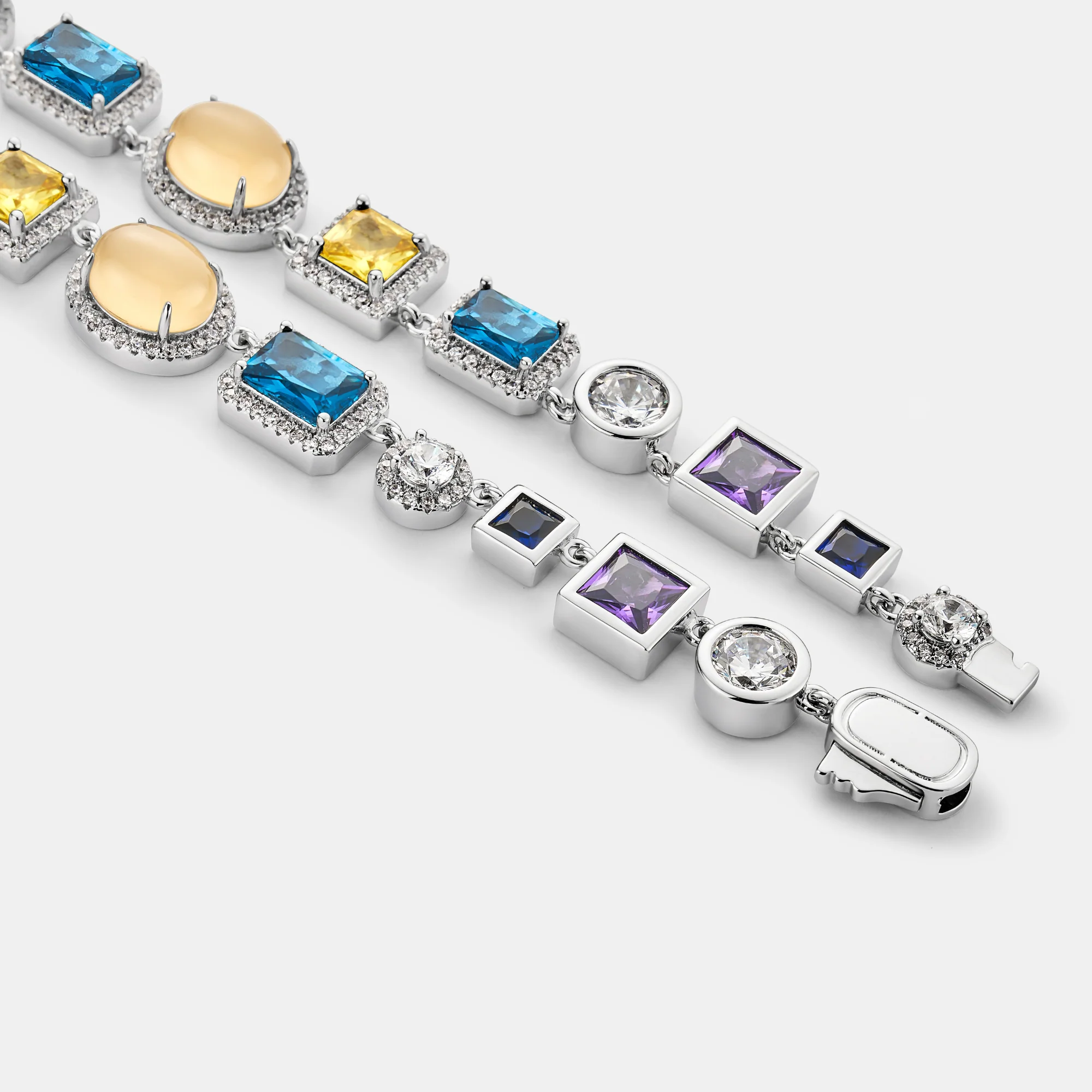 Sapphire Gemstone Necklace (Silver) - Image 4