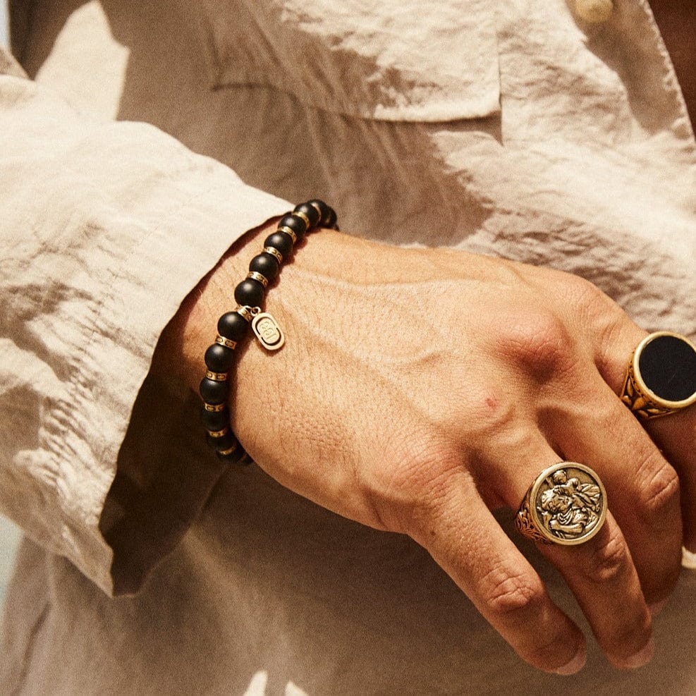 Split Bead Bracelet (Gold) - Image 2