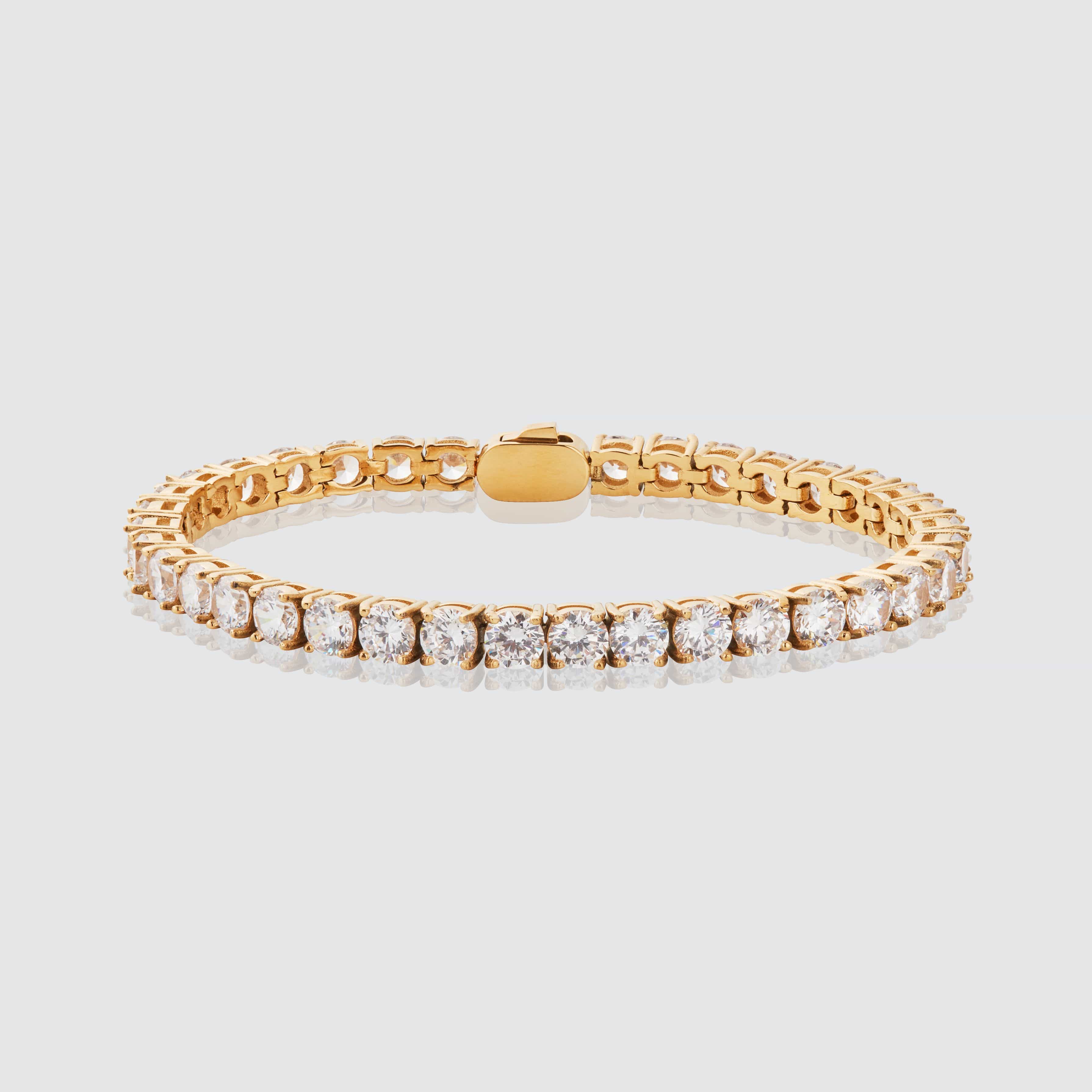 Tennis Bracelet (Gold) 5mm - Image 4