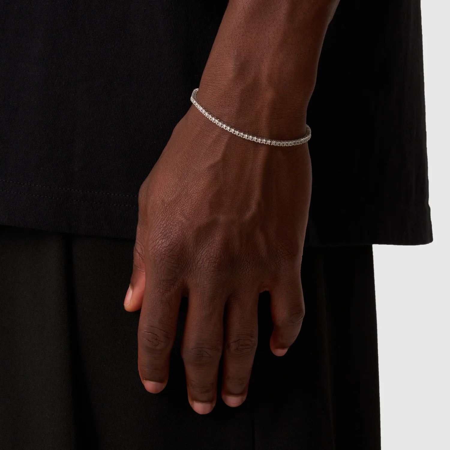 Tennis Bracelet (Silver) 2mm - Image 3