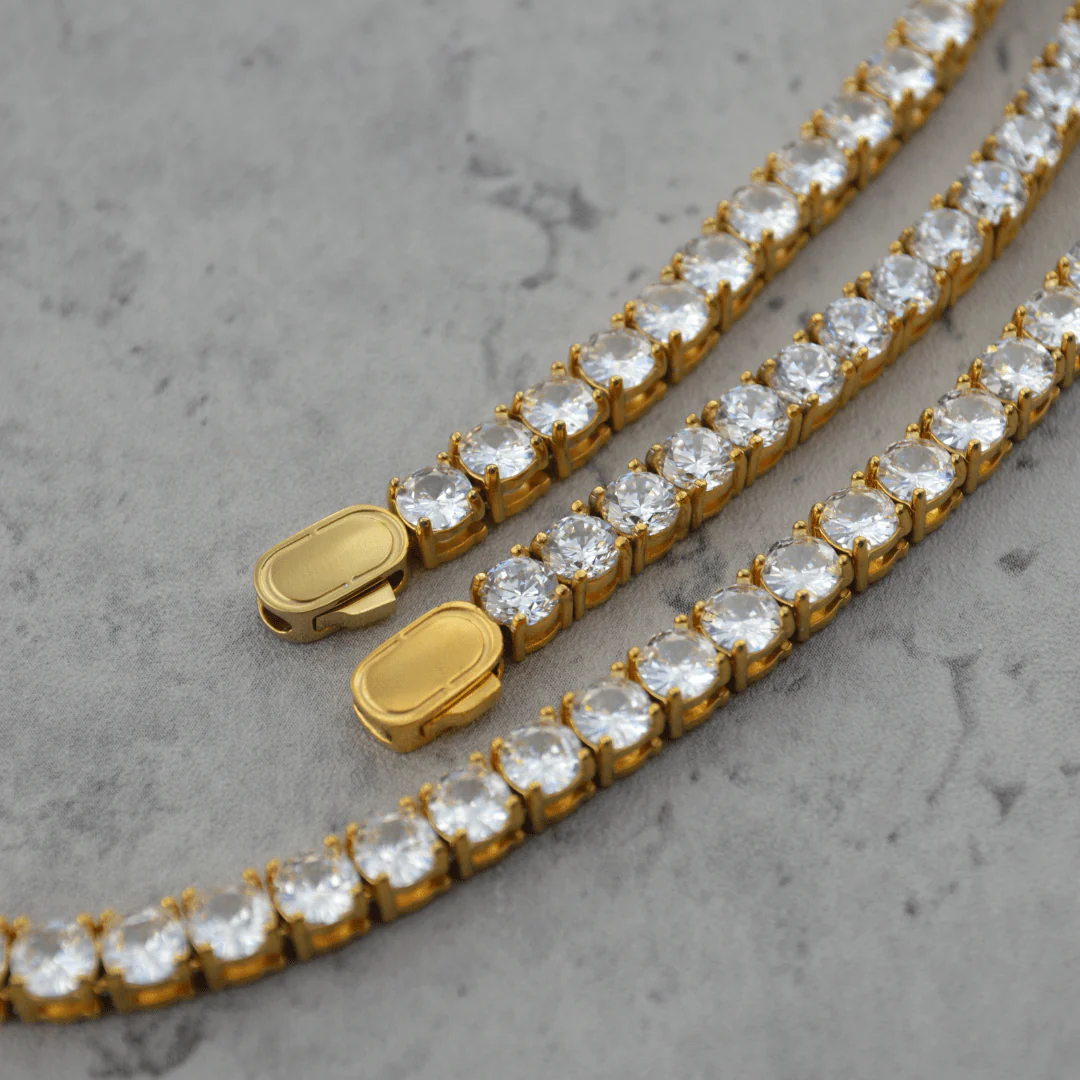 Tennis Set 5mm (Gold) - Image 3