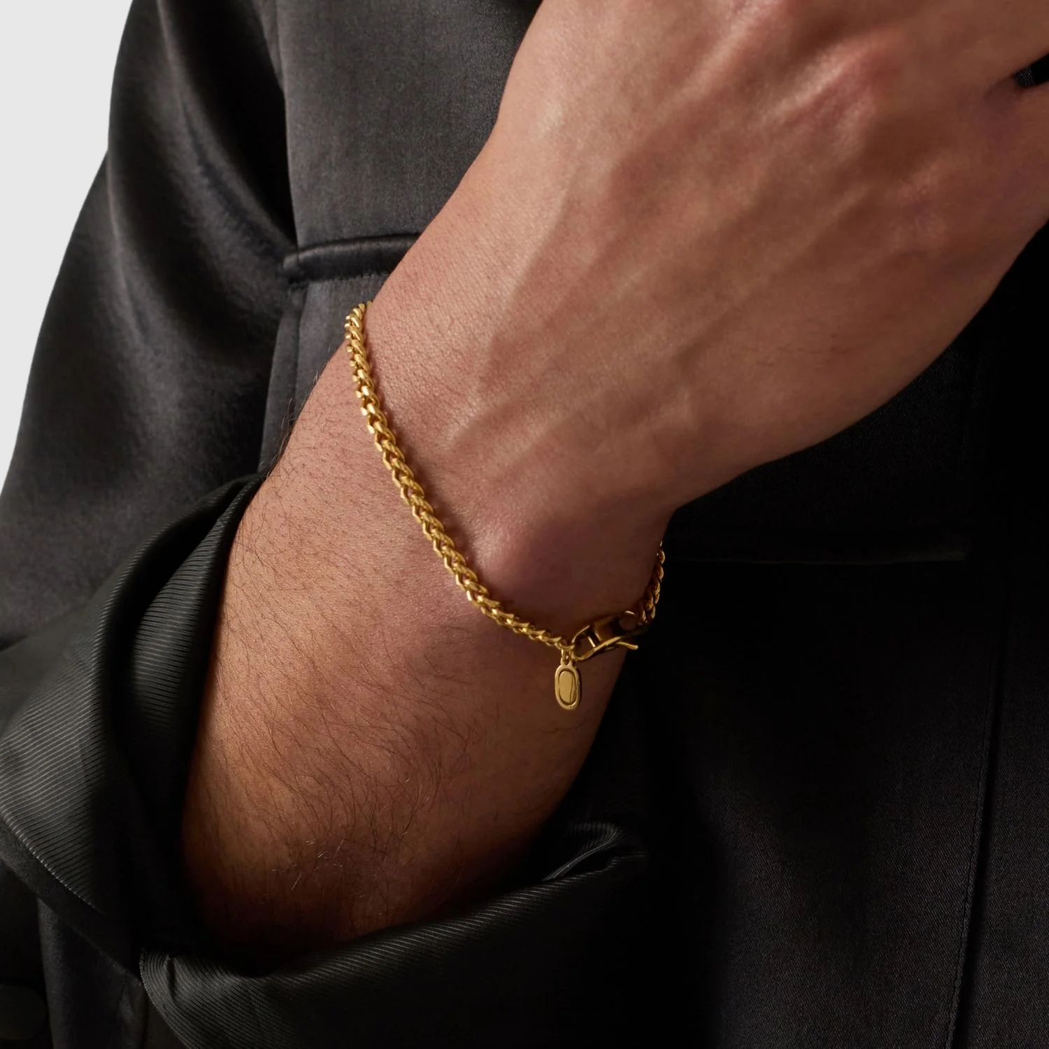 Wheat Bracelet (Gold) 3mm - Image 2