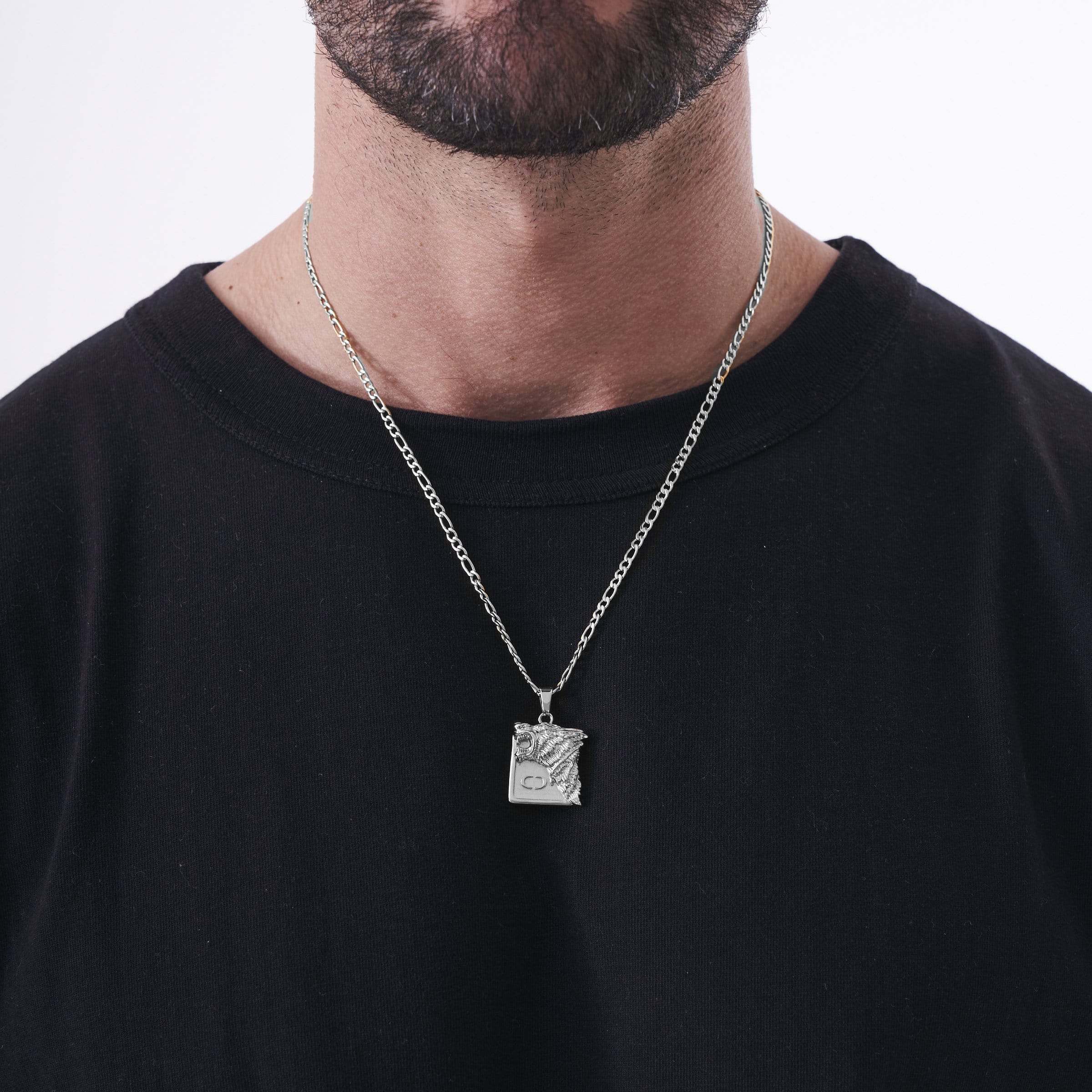 Wolf Pendant (Silver) - Image 2