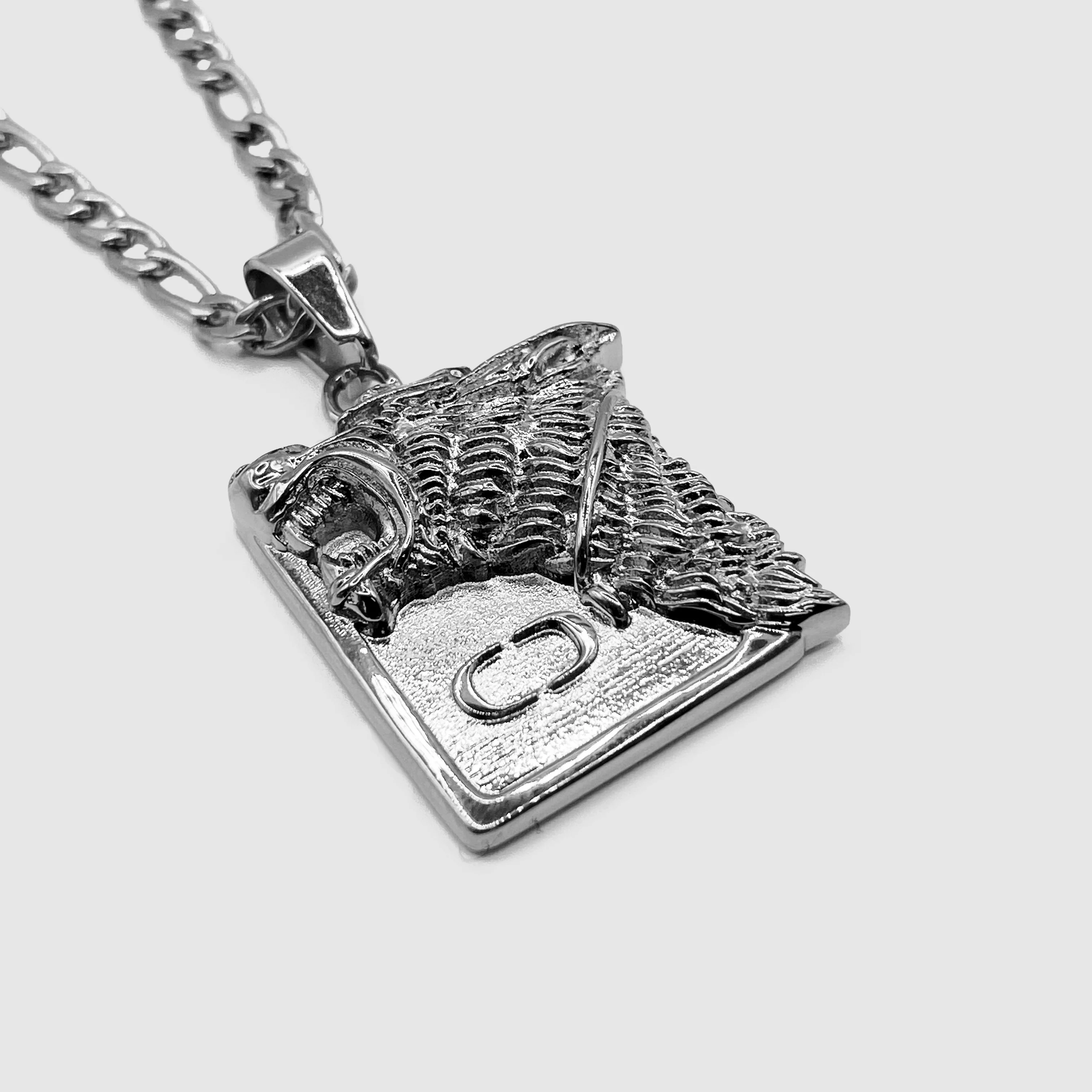 Wolf Pendant (Silver) - Image 3